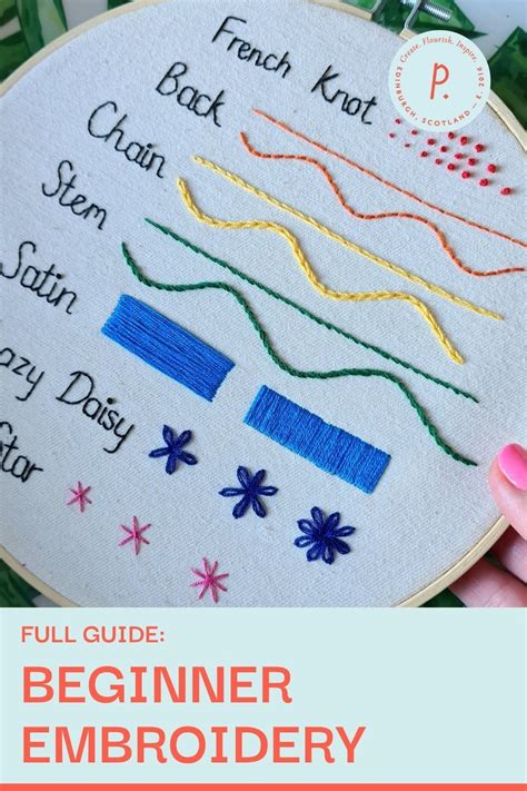 Ultimate Embroidery Guide For Beginners Artofit