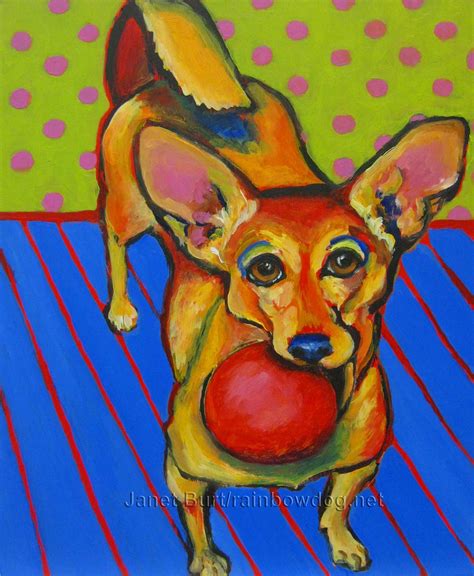 Rainbowdog Art By Janet Burt Exploring A New Approach To Dog Paintings