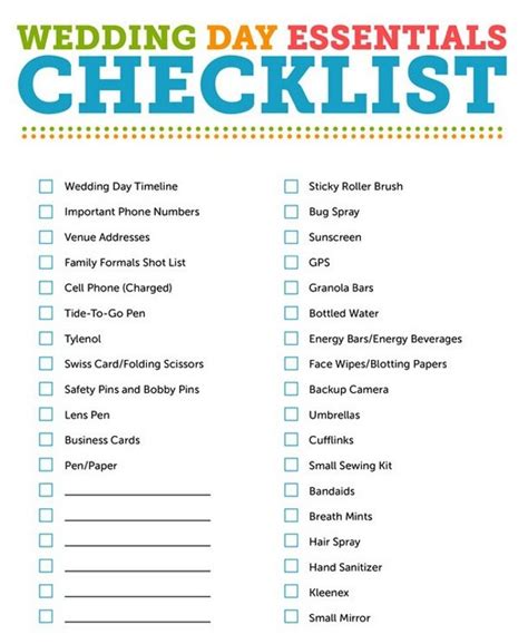 Wedding Reception Checklist Wedding Reception Activities Simple