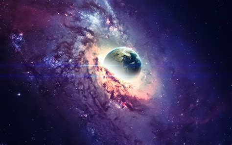 We present you our collection of desktop wallpaper theme: Earth 4K Wallpaper, Nebula, Galaxy, Milky Way, Stars ...