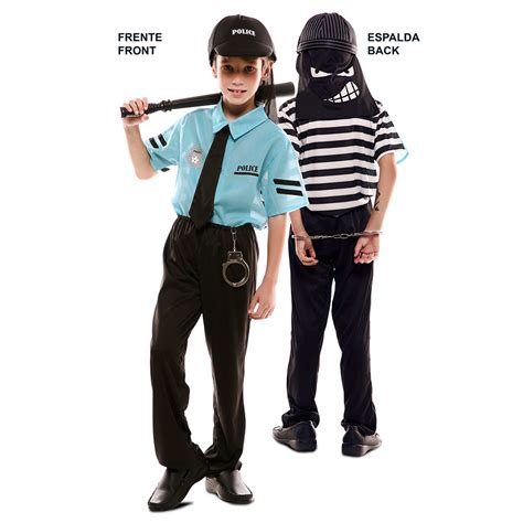 Disfraz Policía Ladrón Infantil ⭐miles De Fiestas⭐