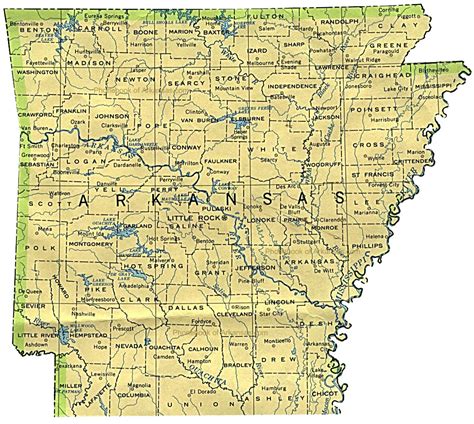 Map Of Arkansas Arkansas Maps