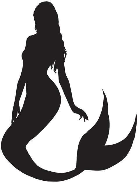Free Mermaid Silhouette Clip Art At Getdrawings Free Download