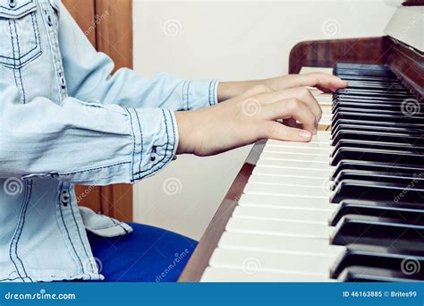 Child Playing Piano Stock Image Image Of Classical Musical 46163885