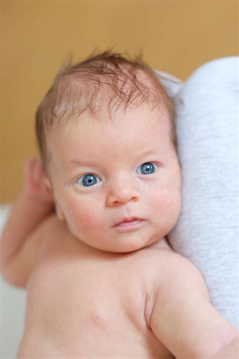 One Month Old Newborn Baby With Mother Stock Image Image Of Infant