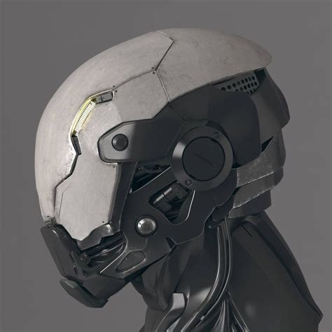 Futuristic Helmet Futuristic Armour Robot Concept Art