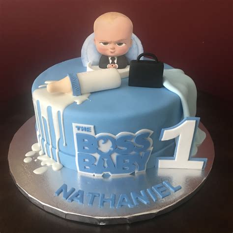 Curious which baby names stole the show this year? The Boss Baby Birthday Cake | Baby first birthday cake, Baby boy birthday cake, Baby birthday cakes