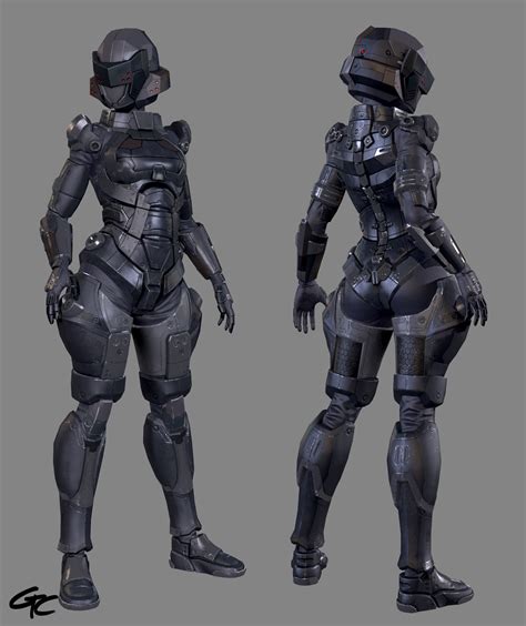 Armor Concept Sci Fi Concept Art Cyberpunk Character