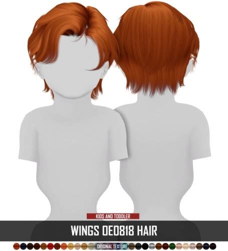Kids And Toddler Version Male Hair By Thiago Mitchell By Redheadsims