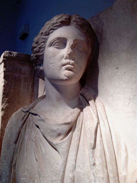 Original Grave Stele Of A Hydriaphoroi 350 Bc Kerameikos Museum In Athens