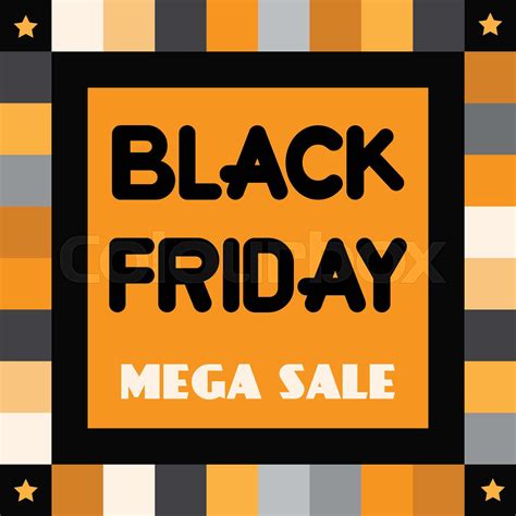 Black Friday Banner Retro Style Stock Vector Colourbox