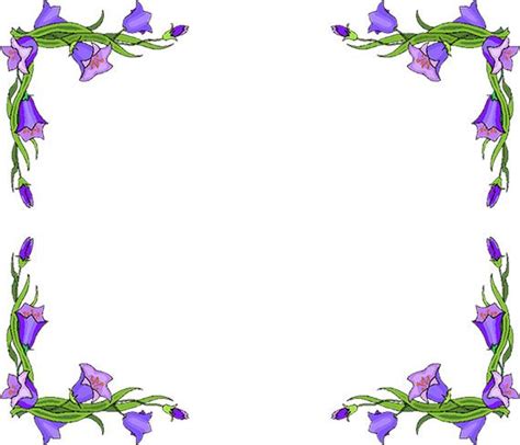 62 Flowers Borders Clipart Clipartlook