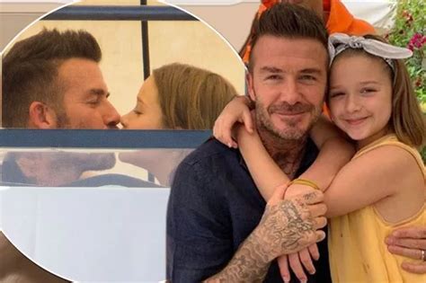 David Beckham Kisses Harper On Lips Again After Being Branded Creepy