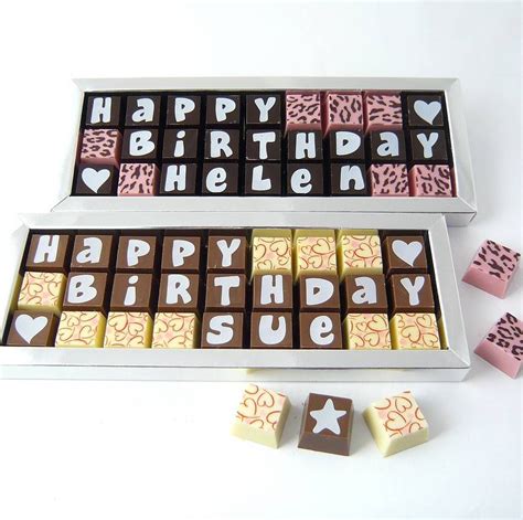 Personalised Chocolates For Birthdays By Cocoapod Chocolates