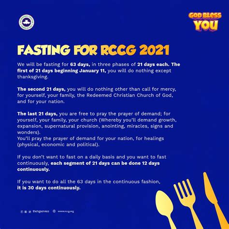 Rccg Phase 3 Fasting And Prayer Points For 11th March 2021 Day 18
