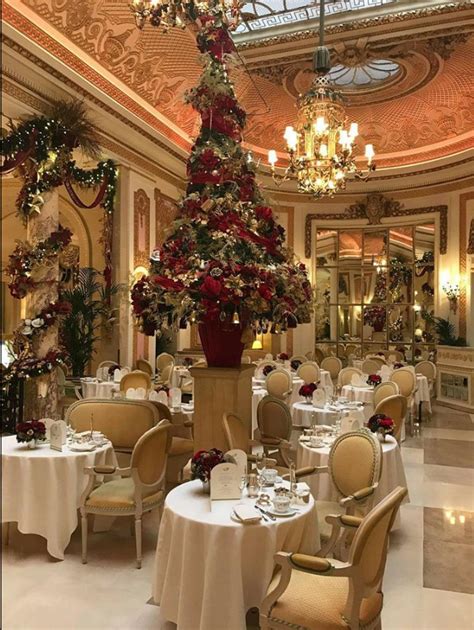 Breakfast and lunch are informal and include buffet or table service. The Ritz Hotel London Dining Room | Christmas dining room ...