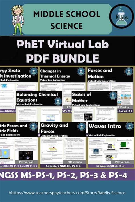 Newton's statement the alteration of motion is ever proportional to the motive force impress'd; NGSS Investigations PhET Physical Science Lab Bundle PDF Version in 2020 | Physical science ...