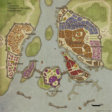 Fantasy Cities Fantasy World Map Fantasy City Map