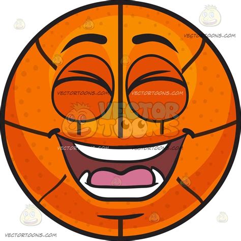A Laughing Basketball Laugh Emoji Clipart Clip Art