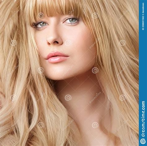 Hairstyle Beauty And Hair Care Beautiful Blonde Woman With Long Blond