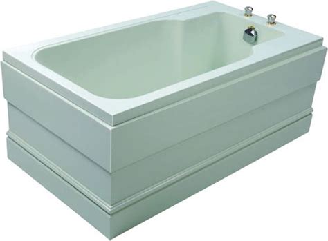 As the name suggests, the bather is able to sit, well supported, whilst submerged to the upper chest in. Deep Soaking Tubs (With images) | Space saving baths, Deep ...
