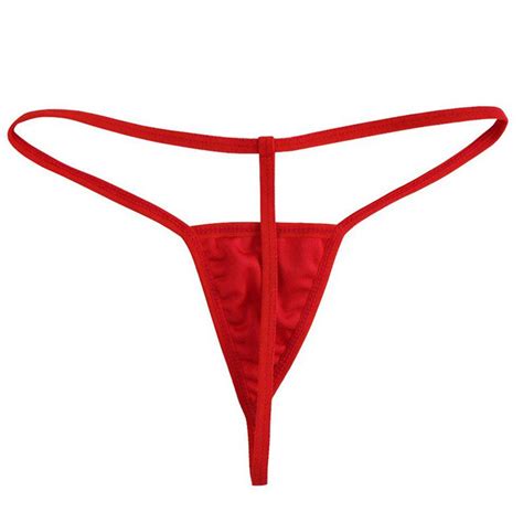 hilo rojo sexy ropa interior lencería mini tanga bragas mujer hot