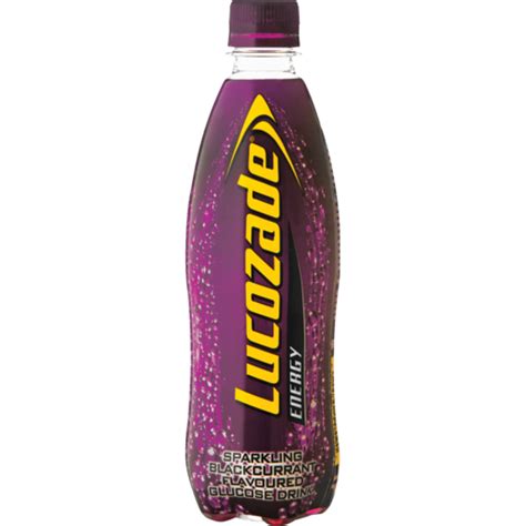 Lucozade Blackcurrant Flavoured Energy Drink Bottle 500ml Energy