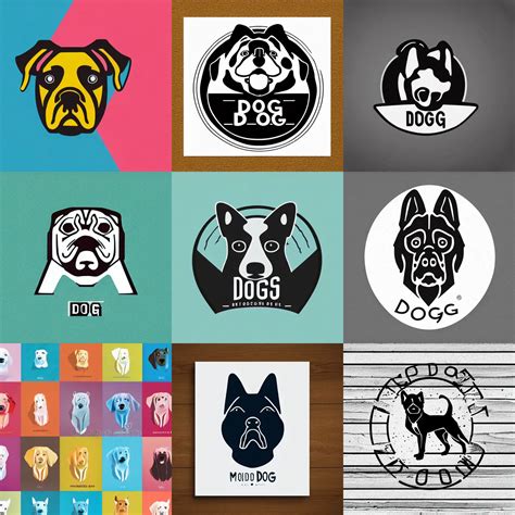 Modern Dog Logo Illustration Art Stable Diffusion Openart
