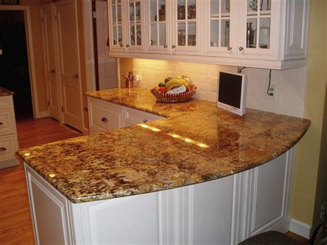 This Are White Kitchen Cabinets With Brown Granite Countertops