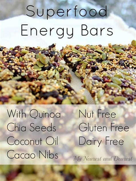 Superfood Energy Bars Recipe With Quinoa Chia Seeds Coconut Oil