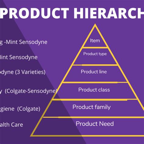 Product Hierarchy Example Of Different Product Levels And ...