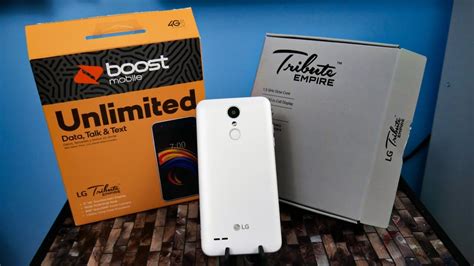 Lg Tribute Empire Detailed Unboxing And First Boot Up Boost Mobile