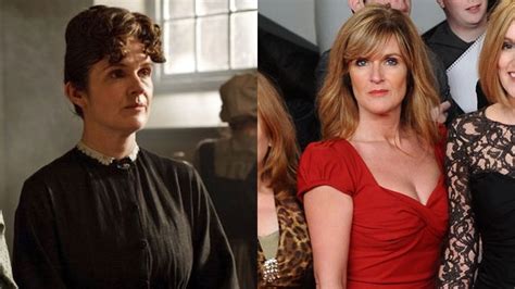 Siobhan Finneran In And Out Of Her Obrien Costume Wow Hair And Makeup Wow Downton Abbey