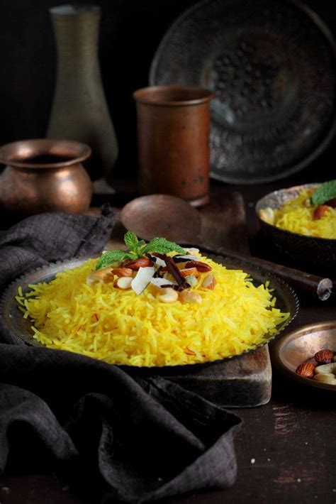 Zarda Pulav Recipe Rice Flavoured With Nuts And Saffron Recipe