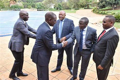 Mariah's dad & lenah's husband. Senator Aron Cheruiyot bashed for greeting Ruto with hand ...