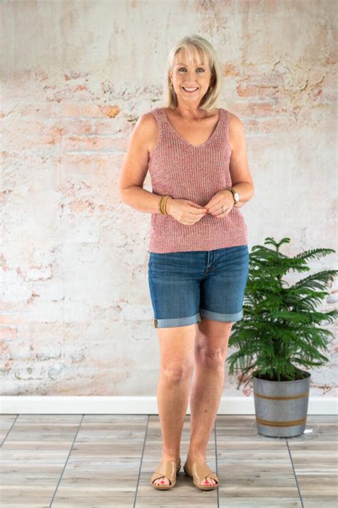 5 Ways To Wear Denim Shorts Over 50 Dressed For My Day