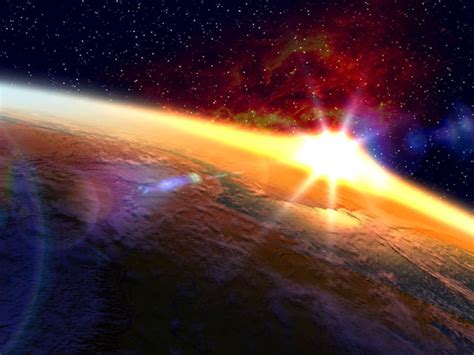 Space 3d Screensavers Orbital Sunset Space 3d Screensaver On Your