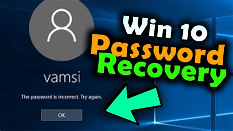 Reset Windows 10 Password Windows Password Recovery Tool How To