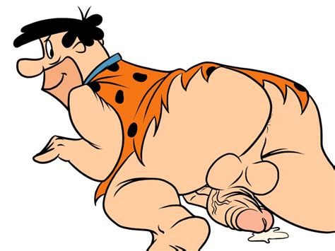 Rule 34 All Fours Anus Ass Balls Barefoot Bottomless Fred Flintstone Hanna Barbera Looking
