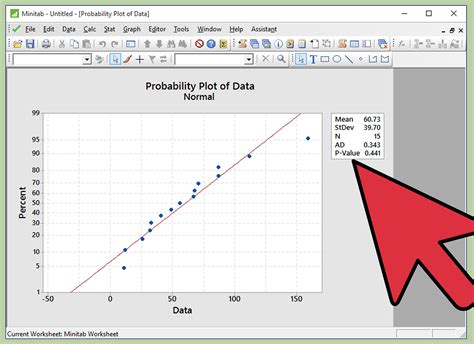 How To Perform A Normality Test On Minitab Steps
