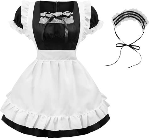 women s french maid outfit sexy maid fancy dress cosplay maid costume uk clothing
