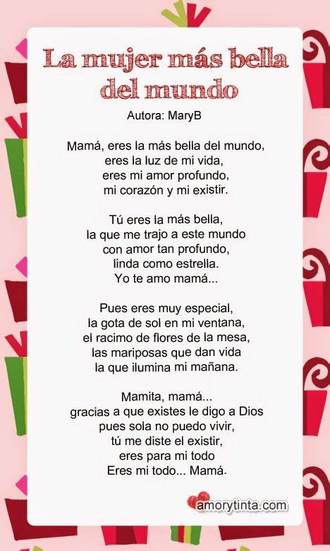 Poemas A La Madre Mother Poems Mothers Day Poems Spanish Mothers