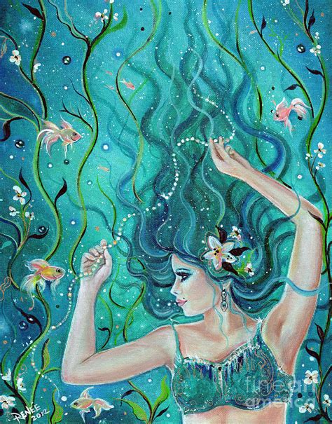 Maya Tropical Mermaid Painting By Renee Lavoie Fine Art America