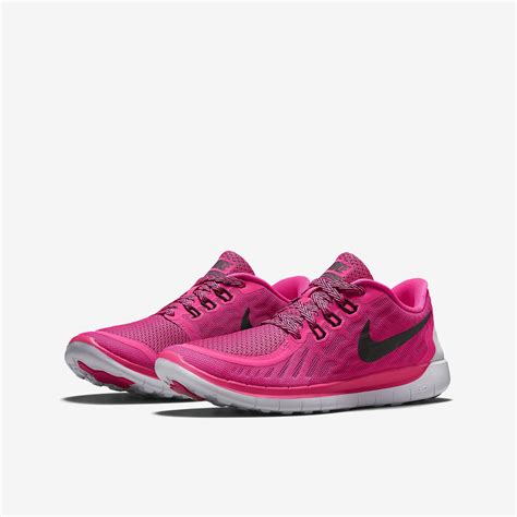 Nike Girls Free 50 Running Shoes Pink Powvivid Pink