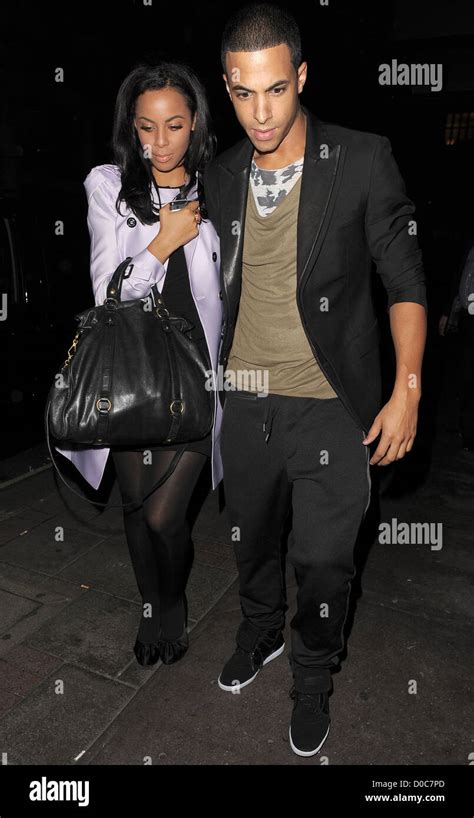 Rochelle Wiseman From Girl Group The Saturdays Enjoys A Night Out With Her Boyfriend Marvin