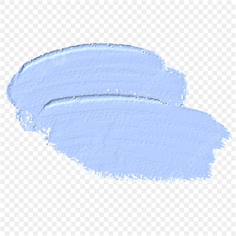 Pastel Brush Strokes White Transparent Top View Of Pastel Paint Brush