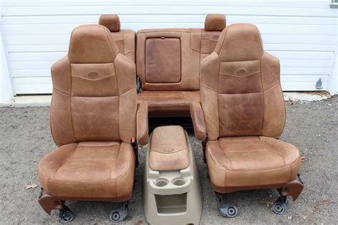 99 2010 Ford F250 F350 King Ranch Leather Seats Buckets Nice Crew Cab