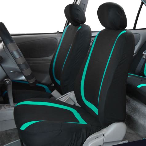 Fh Group Unique Flat Cltoh Front Bucket Car Seat Covers For Sedan Suv