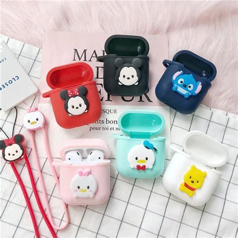 Newest Silicone Case With Strap For Apple Airpods Shockproof Cover For