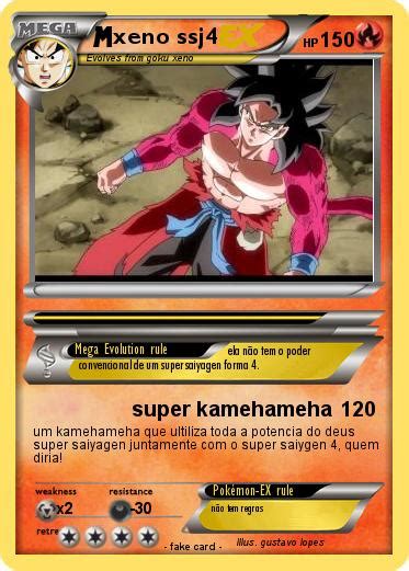 Pokémon Xeno Ssj4 Super Kamehameha My Pokemon Card